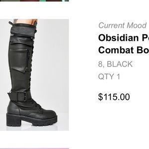 NWOT Dollskill knee high boots size 8